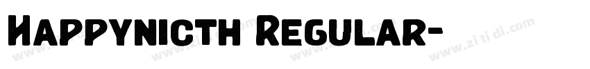 Happynicth Regular字体转换